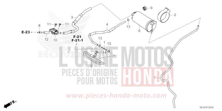 CUVETTE de Africa Twin GRAND PRIX RED (R380B) 2024